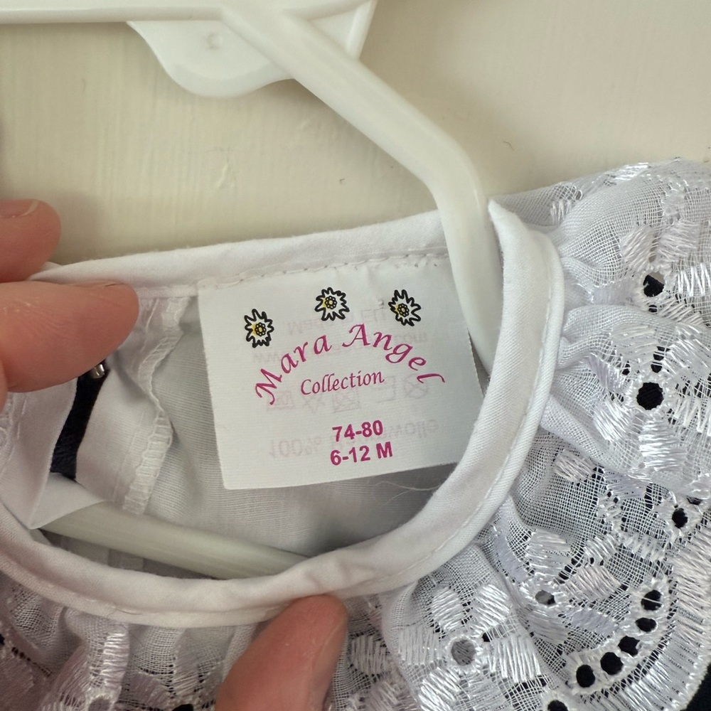 Baby Dinrdl Dress Costume- Size 6-12 Months - Picture 3 of 5